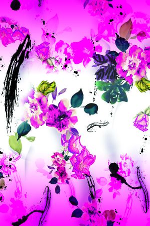 浸染渐变印花华亿平台图片