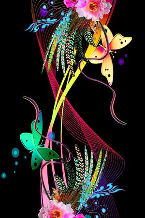 流行时尚印花华亿平台图片