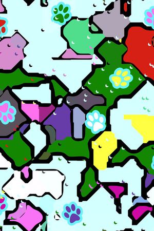 几何印花华亿平台图片