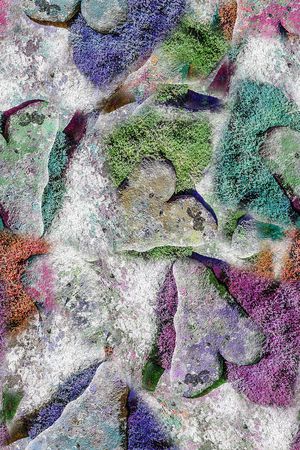 时尚抽象石头纹理印花华亿平台图片