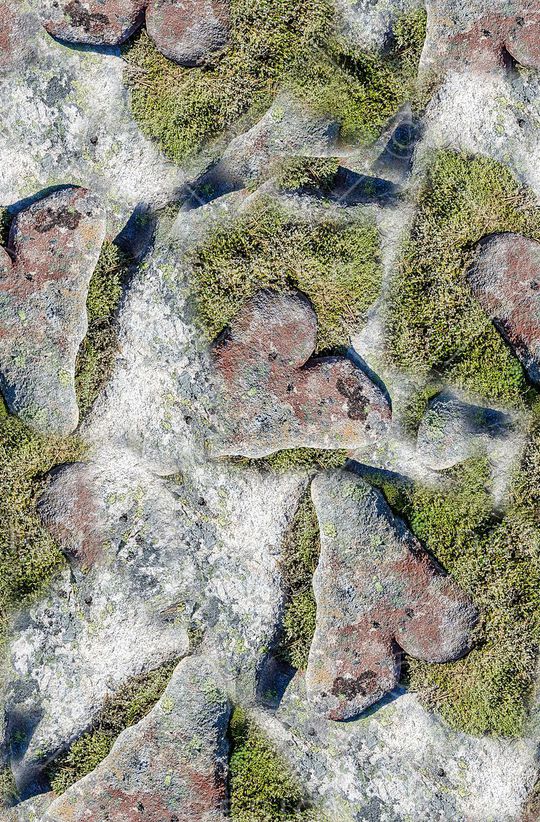 时尚抽象石头纹理印花华亿平台图片