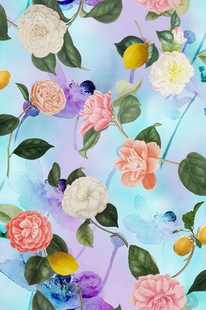 花朵印花华亿平台图片