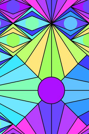 不规则几何印花华亿平台图片