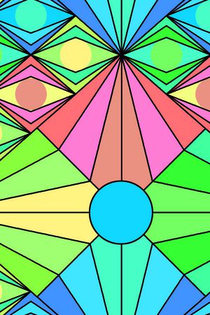 不规则几何印花华亿平台图片