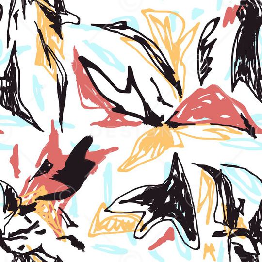 秘密3.0【手绘涂鸦】印花华亿平台图片