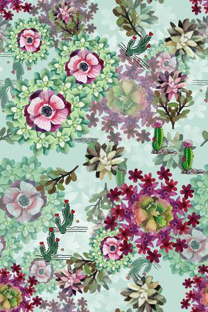 L.D~花卉印花华亿平台图片