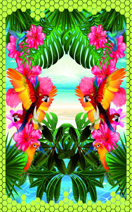 tropical印花华亿平台图片