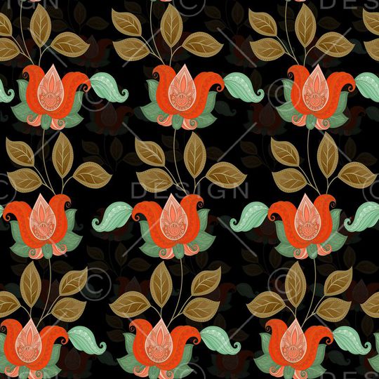 花朵印花华亿平台图片