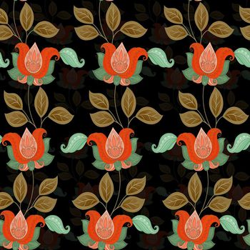 638963-腰果底纹花卉红