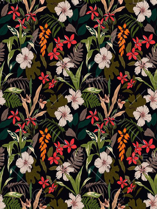 花朵印花华亿平台图片