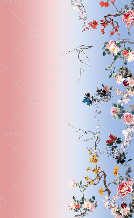 梅花印花华亿平台图片