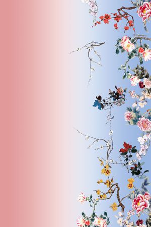 梅花印花华亿平台图片