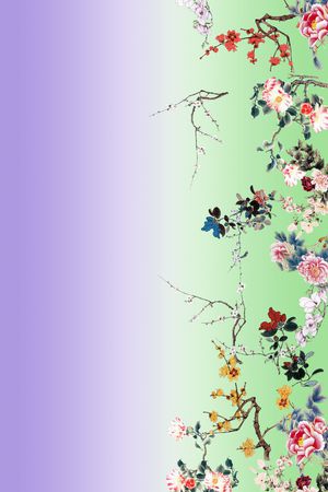 梅花印花华亿平台图片