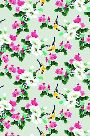 中国风印花华亿平台图片