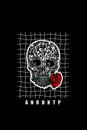 复古骷髅头印花华亿平台图片