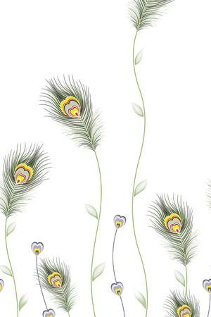 羽毛印花华亿平台图片