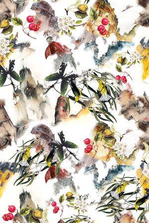 清爽印花华亿平台图片