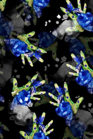 抽象印花华亿平台图片