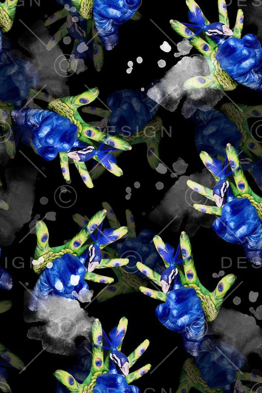 抽象印花华亿平台图片