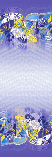 水彩蝴蝶印花华亿平台图片