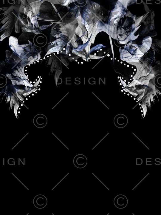 原创水墨肌理印花华亿平台图片