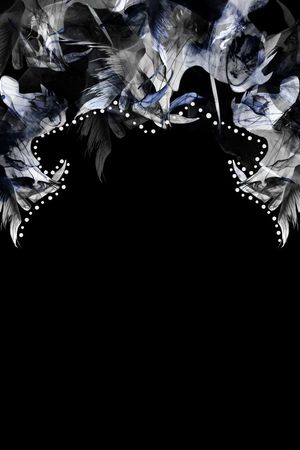 原创水墨肌理印花华亿平台图片