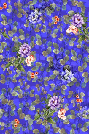 牡丹印花华亿平台图片