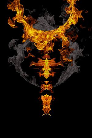 原创抽象火焰潮牌靓仔时尚男装花印花华亿平台图片