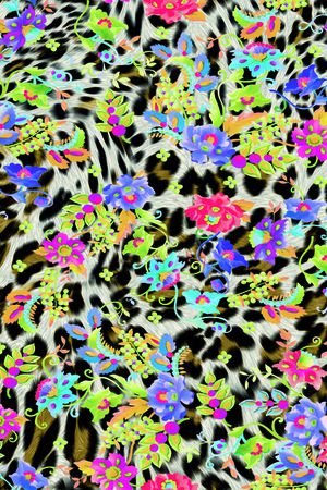 豹纹印花华亿平台图片