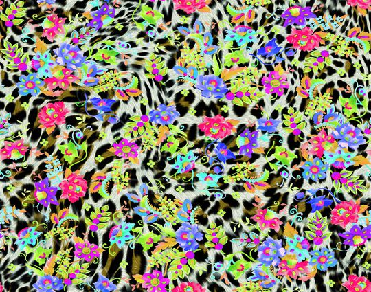 豹纹印花华亿平台图片