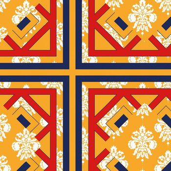 639467-卷草底纹几何