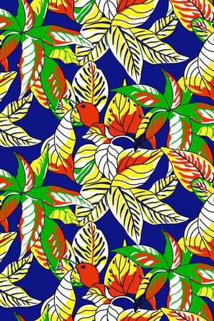 棕榈叶印花华亿平台图片