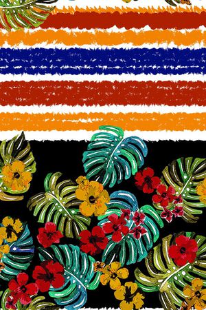 棕榈叶印花华亿平台图片