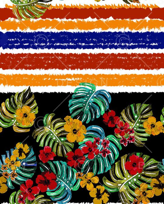 棕榈叶印花华亿平台图片