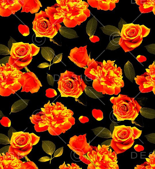 玫瑰印花华亿平台图片