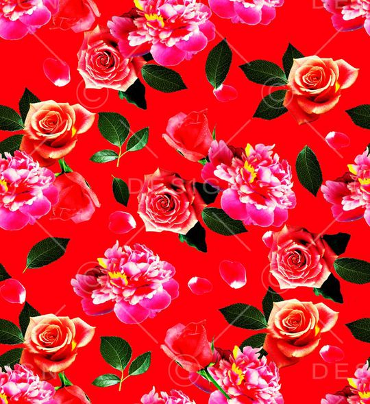 玫瑰印花华亿平台图片