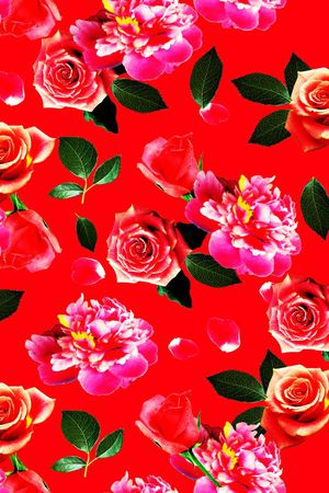 玫瑰印花华亿平台图片