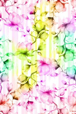 清新淡雅印花华亿平台图片