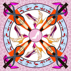 时尚手绘印花华亿平台图片