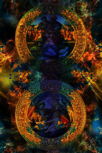 欧式印花华亿平台图片