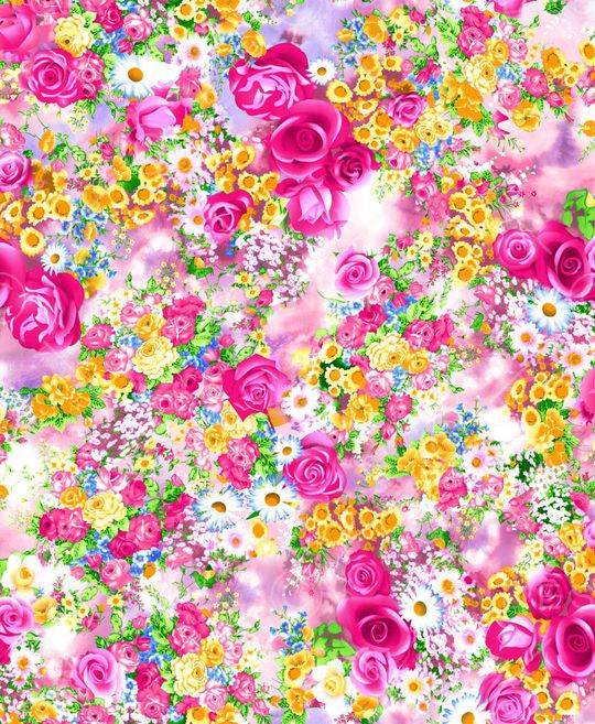 玫瑰花印花华亿平台图片