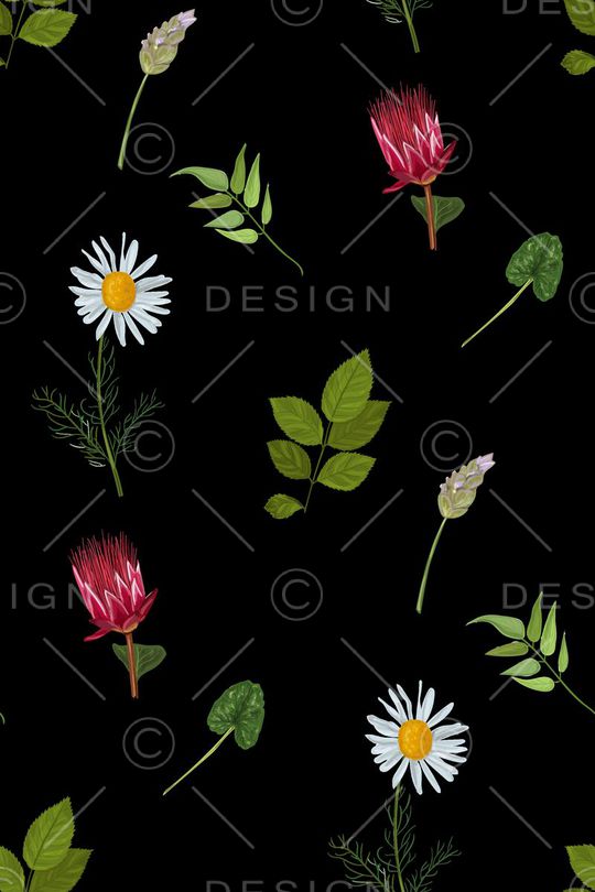 薰衣草印花华亿平台图片