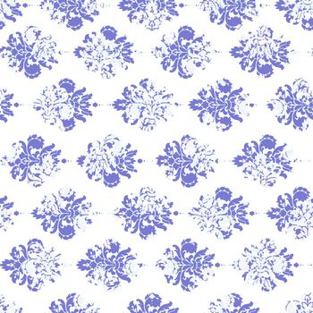 640007-叠加卷草底纹墙纸白