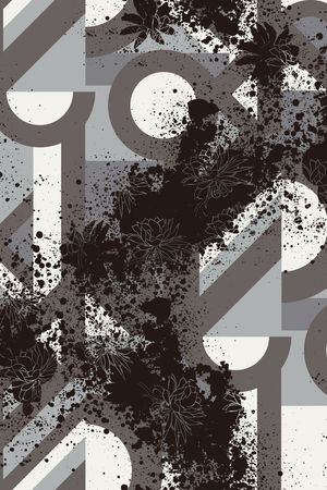 线条印花华亿平台图片