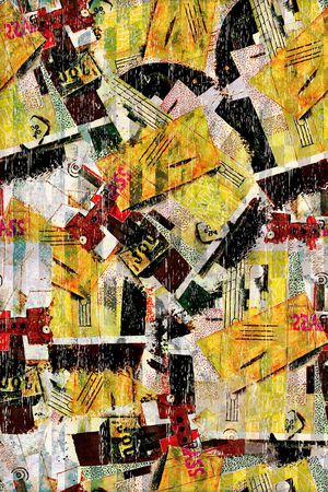 抽象肌理印花华亿平台图片