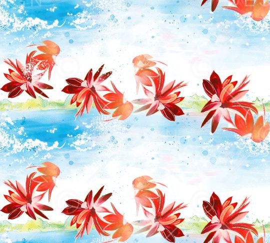 清爽印花华亿平台图片