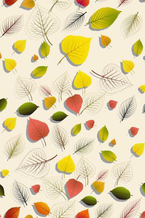 树叶印花华亿平台图片