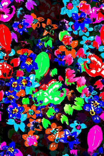 手绘印花华亿平台图片