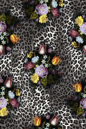 豹纹印花华亿平台图片