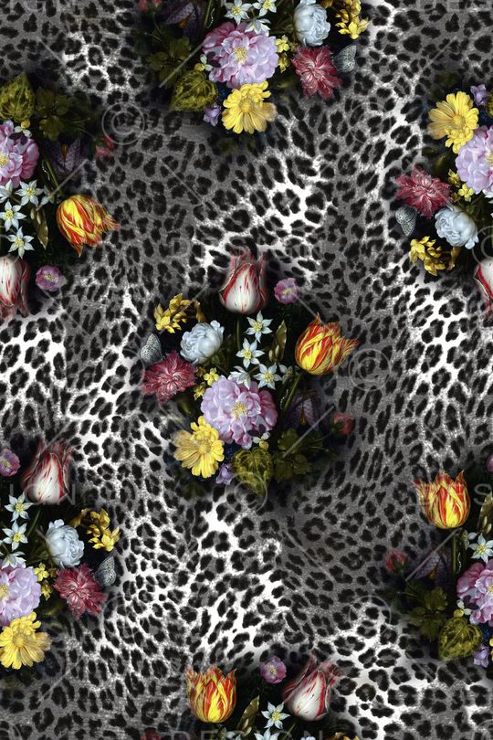 豹纹印花华亿平台图片